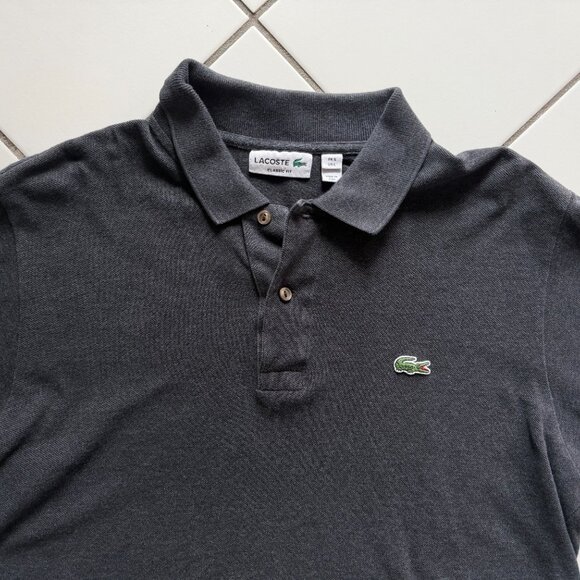 Lacoste classic fit polo – Charcoal – size L (FR 5) - Picture 5 of 9